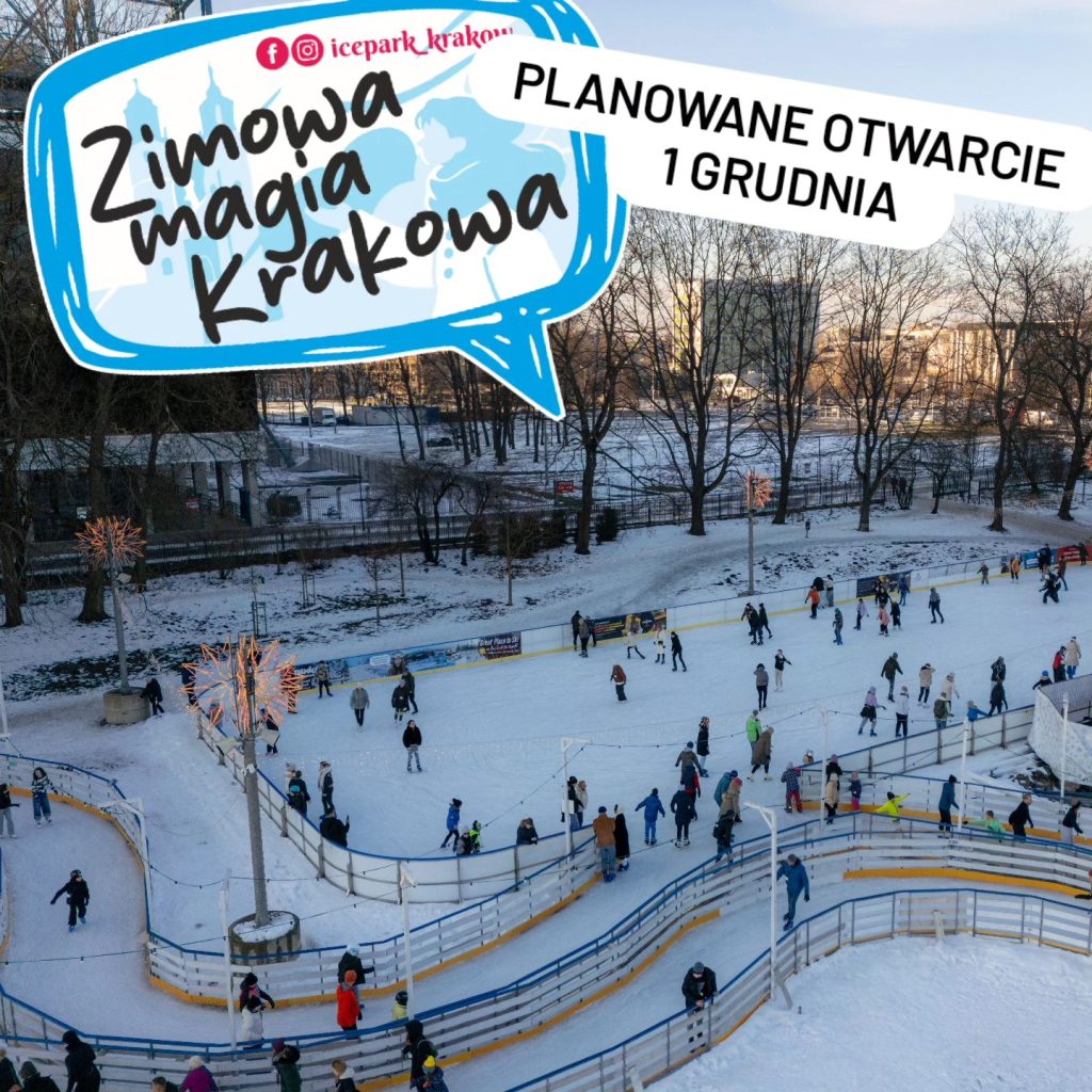Rabka - Tory lodowiska w alejkach Parku Zdrojowego - Przykład Ice Park 3