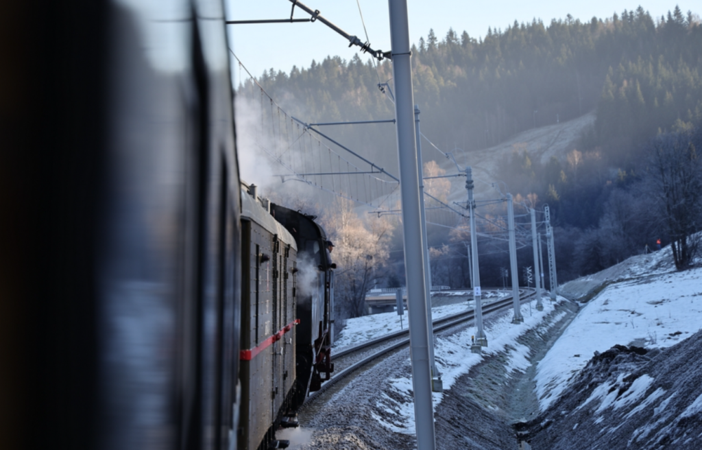 Rabka - Chabówka - Skansen - Retro pociągi - kurs Zaryte - zdjęcie z trasy