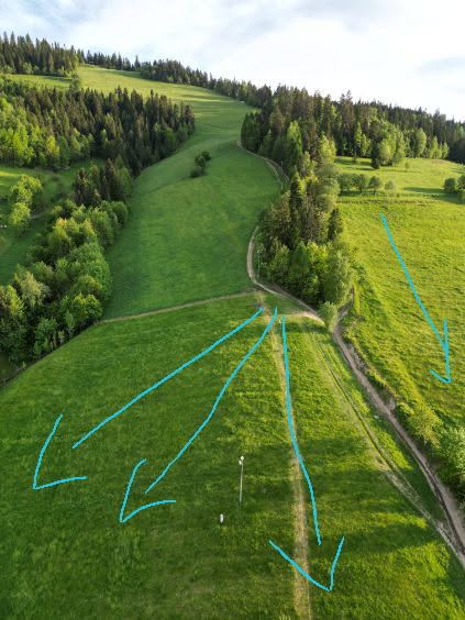 Rabka _ Maciejowa - zima - Rodzinny stok narciarski z orczykiem do nauki jazdy - tereny 1